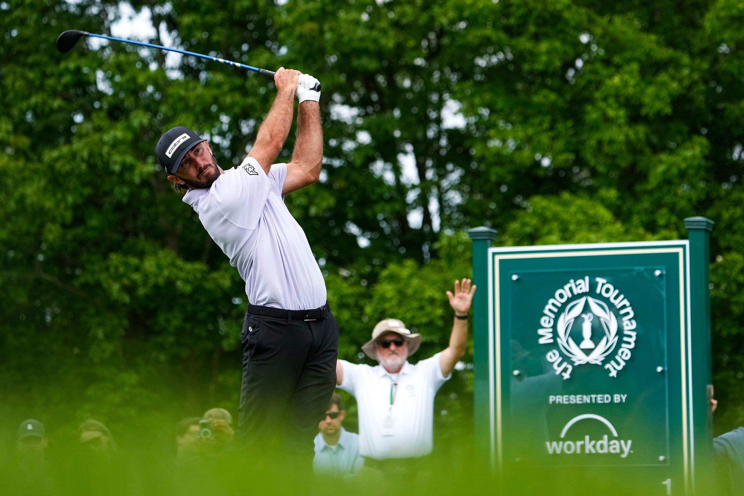 Max Homa playing in the first round at the Memorial Tournament presented by Workday - Source: Imagn